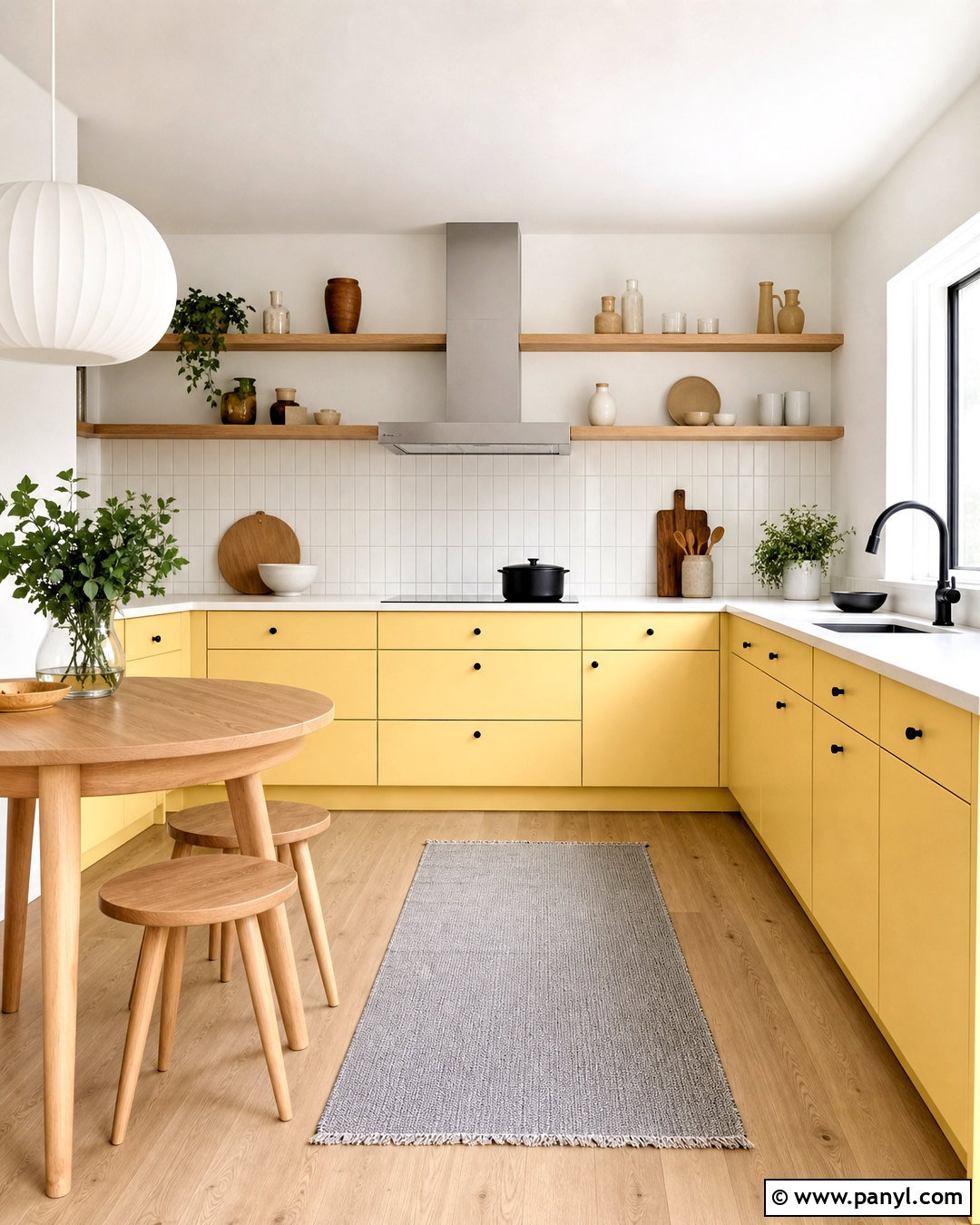 Yellow Scandinavian Kitchen - 20 yellow kitchen decor ideas