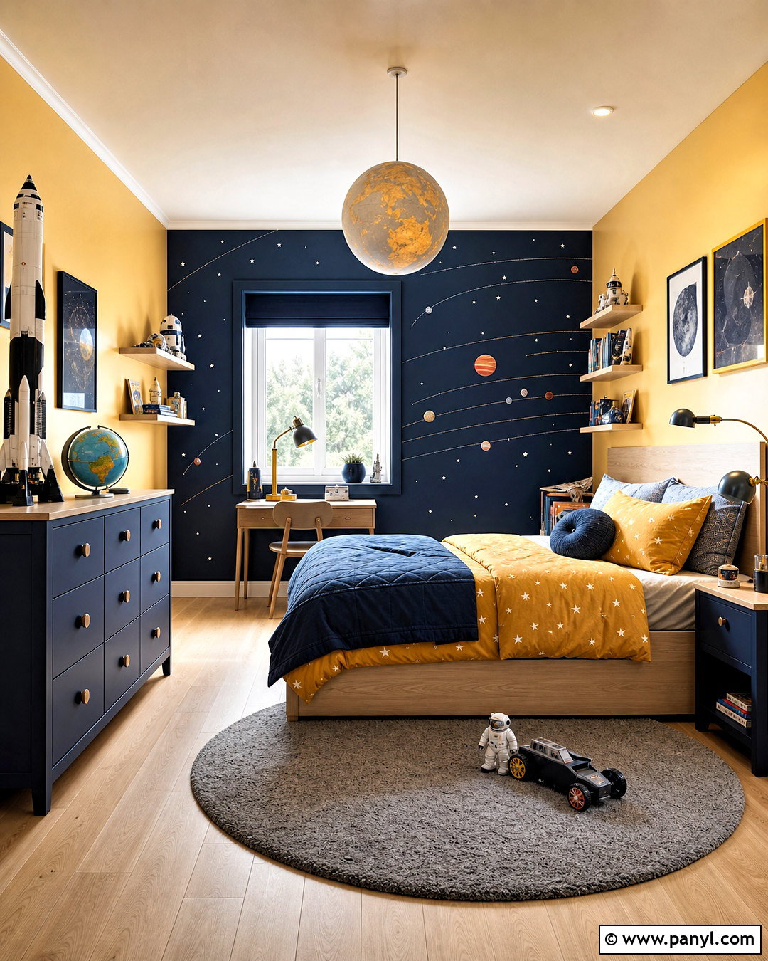 Yellow Space Childrens Bedroom - 20 yellow childrens bedroom ideas