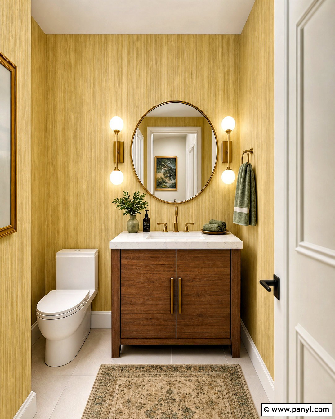 Yellow Strie Wall Finish - 20 yellow wall texture ideas