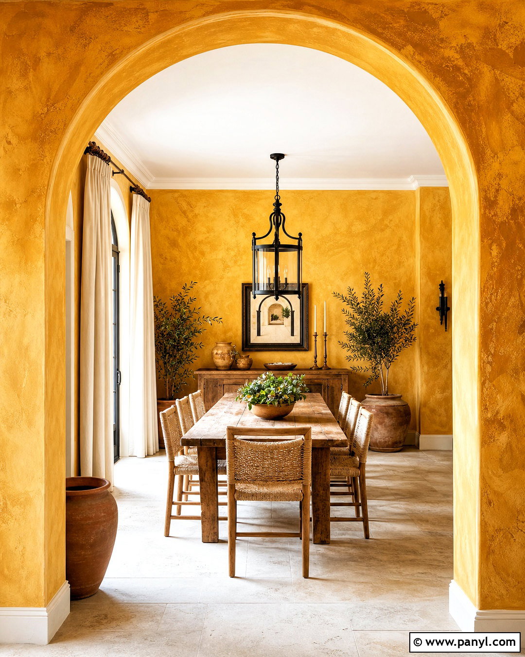 Yellow Stucco Dining Room Wall - 20 yellow wall texture ideas
