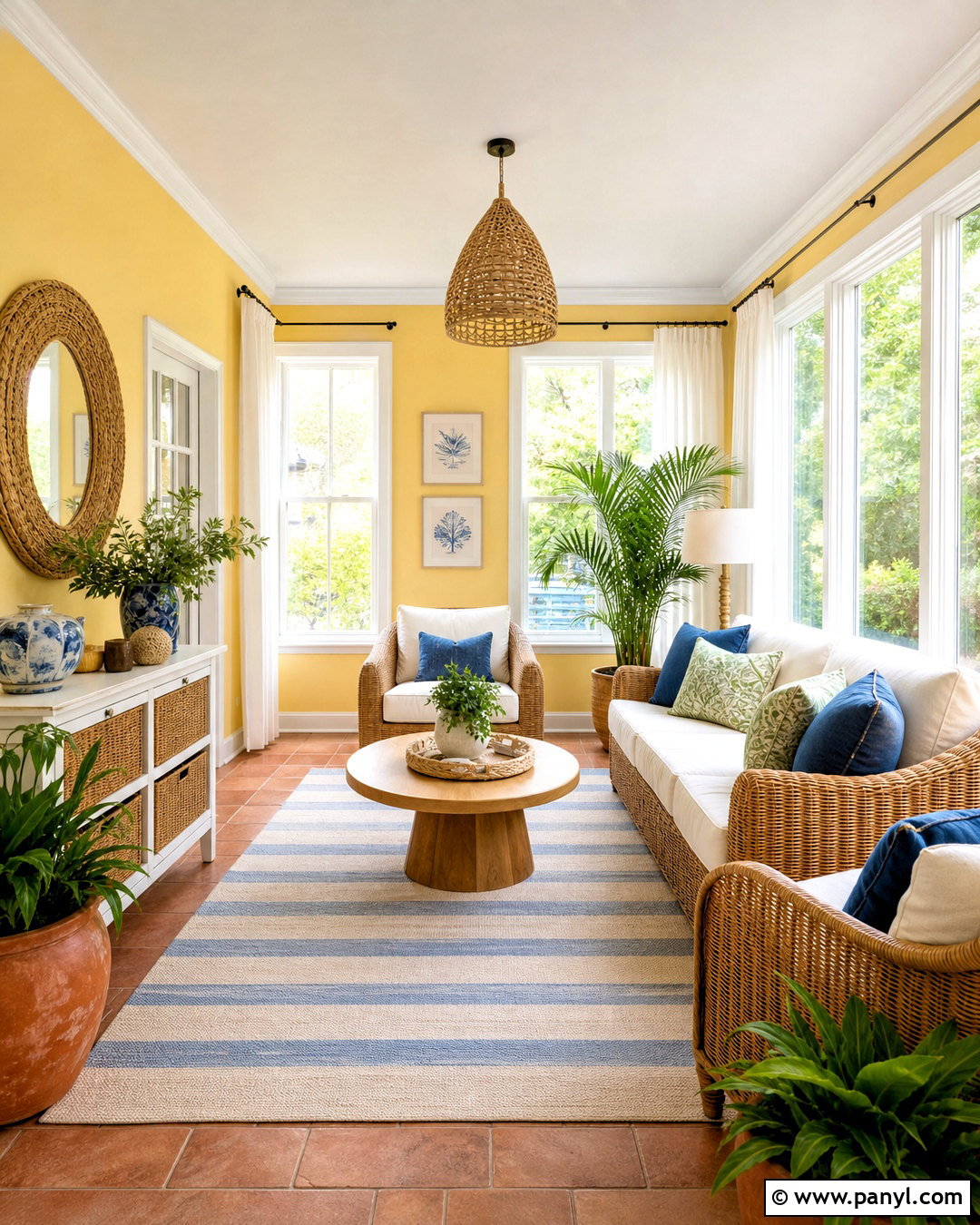 Yellow Sunroom - 20 yellow room inspo ideas