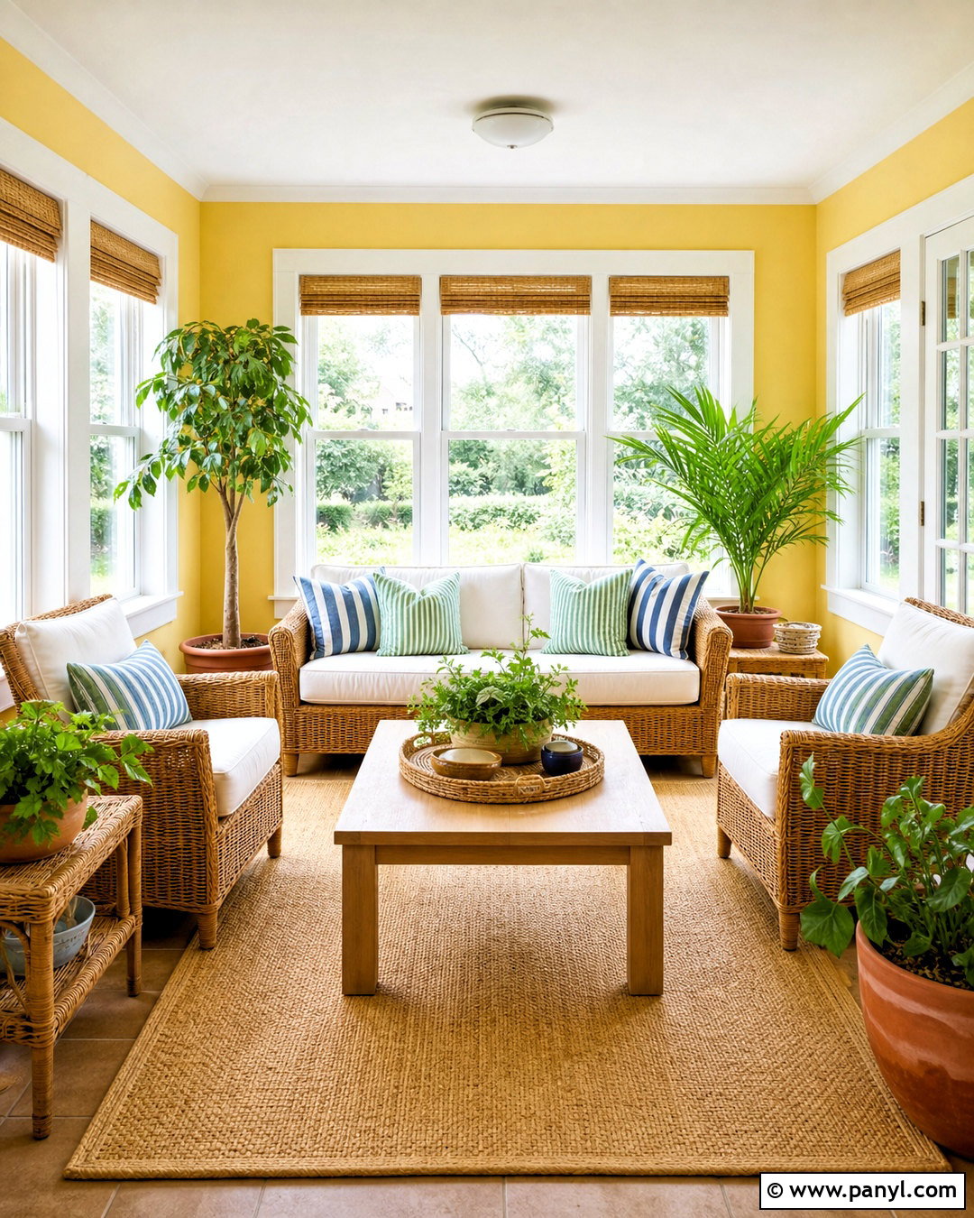 Yellow Sunroom Wall - 20 yellow wall design ideas