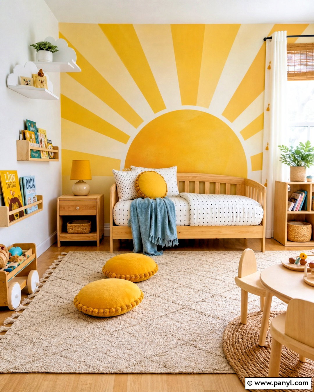 Yellow Sunshine Toddler Room - 20 yellow toddler room ideas