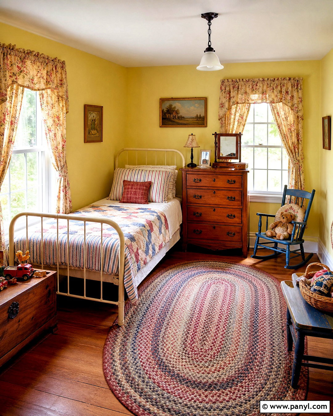 Yellow Vintage Childrens Bedroom - 20 yellow childrens bedroom ideas