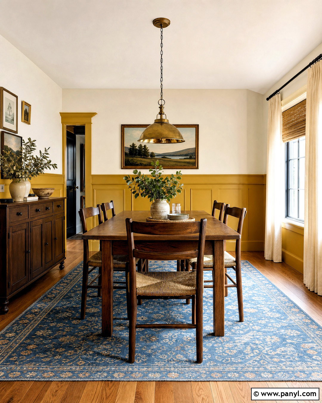 Yellow Wainscoting Dining Room Walls - 20 yellow wall painting ideas