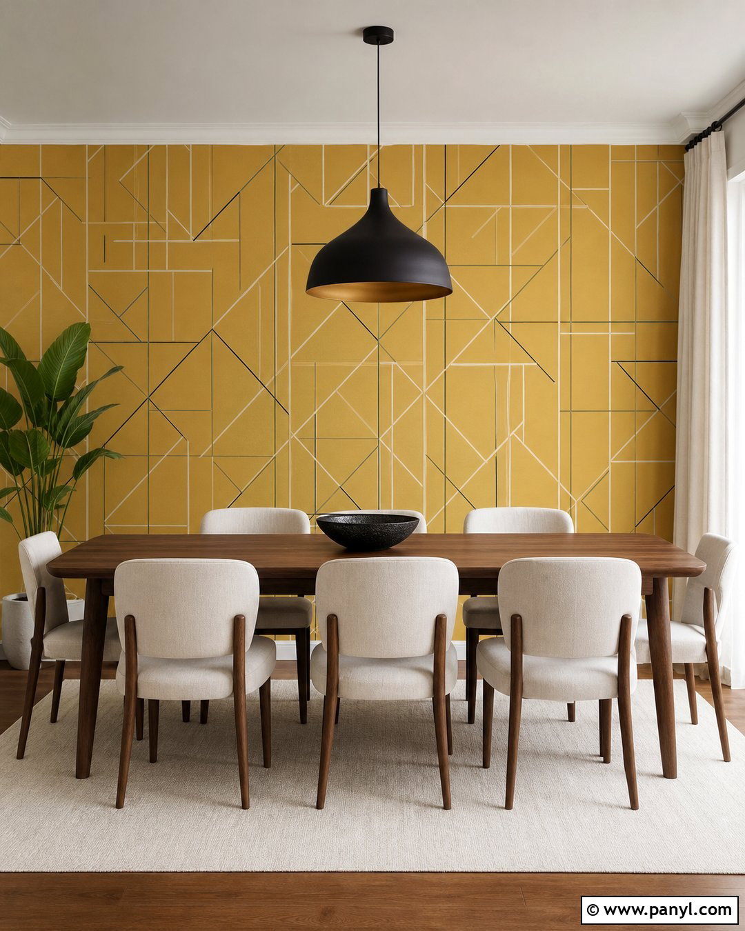 Yellow Wallpaper Accent Wall - 20 Contemporary Yellow Accent Wall Ideas