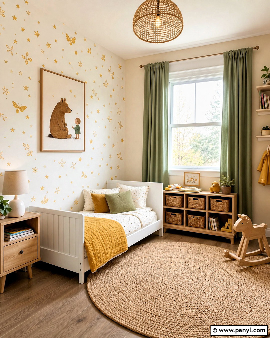 Yellow Wallpaper Toddler Room - 20 yellow toddler room ideas