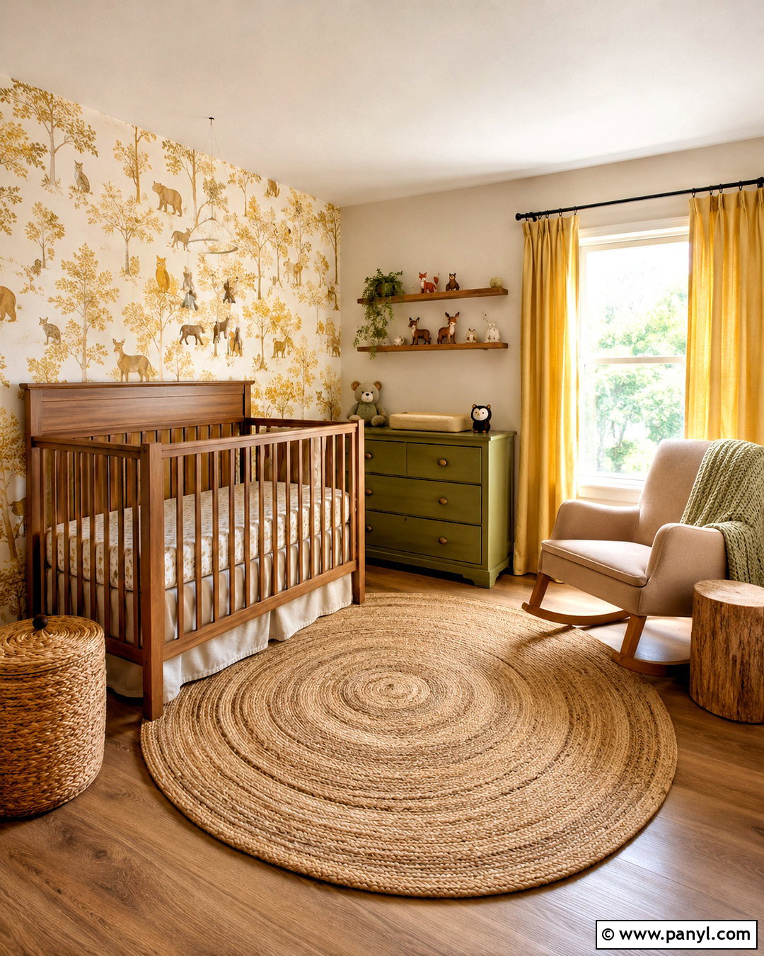 Yellow Woodland Nursery - 20 nursery ideas yellow ideas