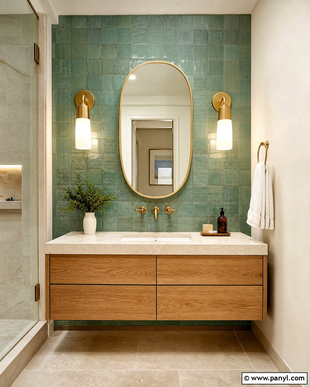 Zellige Tile Accent Wall - 20 unique accent wall ideas