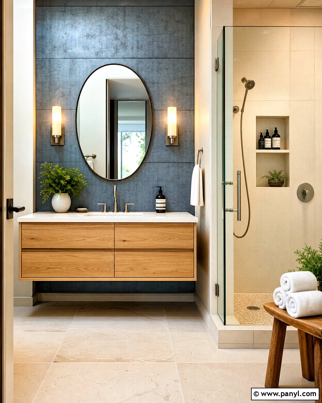 Zinc Metal Accent Wall Bathroom - 20 metal accent wall ideas